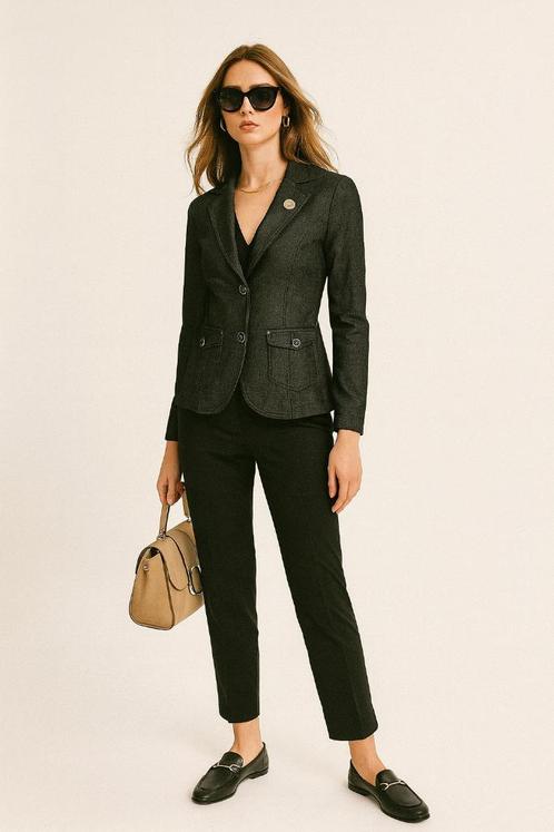 s.Oliver dames blazer maat 36, Kleding | Dames, Jasjes, Kostuums en Pakken, Zo goed als nieuw, Jasje, Maat 36 (S), Grijs, Ophalen of Verzenden