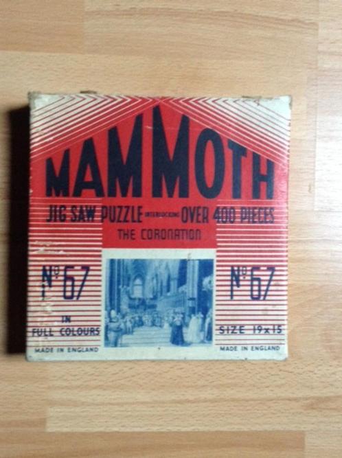 The Coronation - Mammoth Jig Saw Puzzle N 67 -1937, Hobby en Vrije tijd, Denksport en Puzzels, Gebruikt, Legpuzzel, Minder dan 500 stukjes