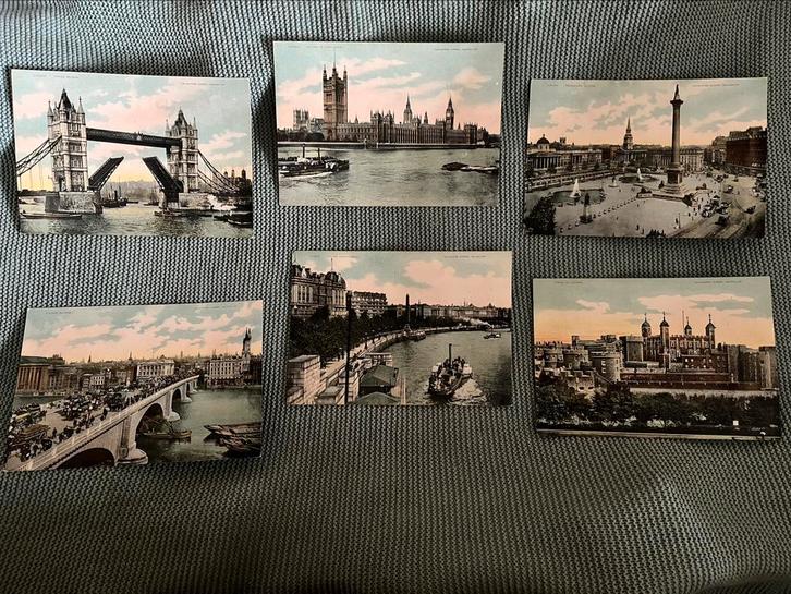 6 temps forts de Londres, par Cigarettes Gosset, Bruxelles, Collections, Photos & Gravures, Comme neuf, Enlèvement ou Envoi