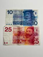 Lot: 1x 25 gulden en 1x 10 gulden, Ophalen of Verzenden, 25 gulden, Setje