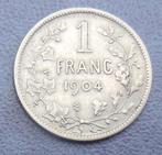 1904 1 franc FR Léopold 2 argent, Postzegels en Munten, Munten | België, Zilver, Ophalen of Verzenden, Zilver, Losse munt