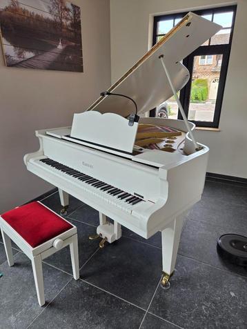 Vleugelpiano, Musique & Instruments, Enlèvement, Utilisé, Blanc, À queue
