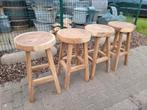 NOUVEAUX TABOURETS DE BAR EN BOIS DE SUAR, DÉCORATIFS ET EN, Comme neuf, Bois, Enlèvement ou Envoi