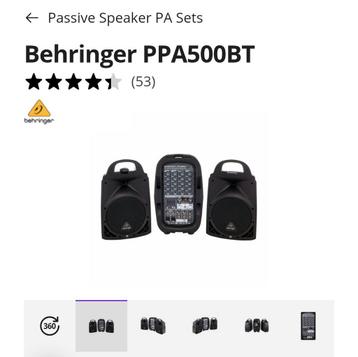 Beringer geluidsinstallatie, Enlèvement, Comme neuf