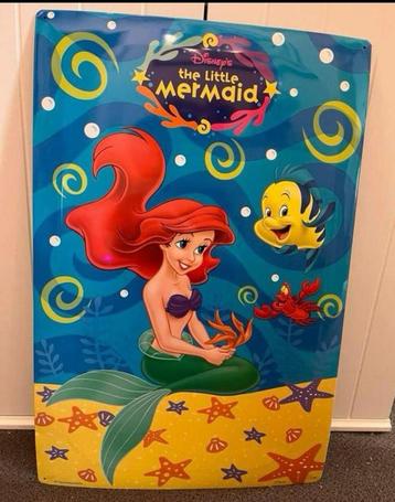 The little mermaid metalen decoratiebord beschikbaar voor biedingen