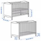 Babybedje, wit, 60x120 cm, Enlèvement, Utilisé