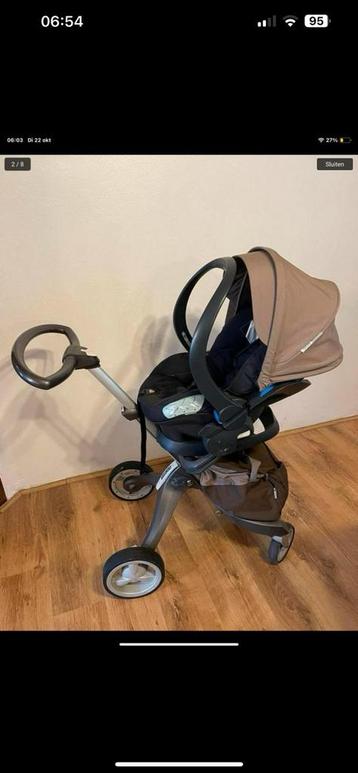 Stokke kinderwagen met maxi cosi beschikbaar voor biedingen