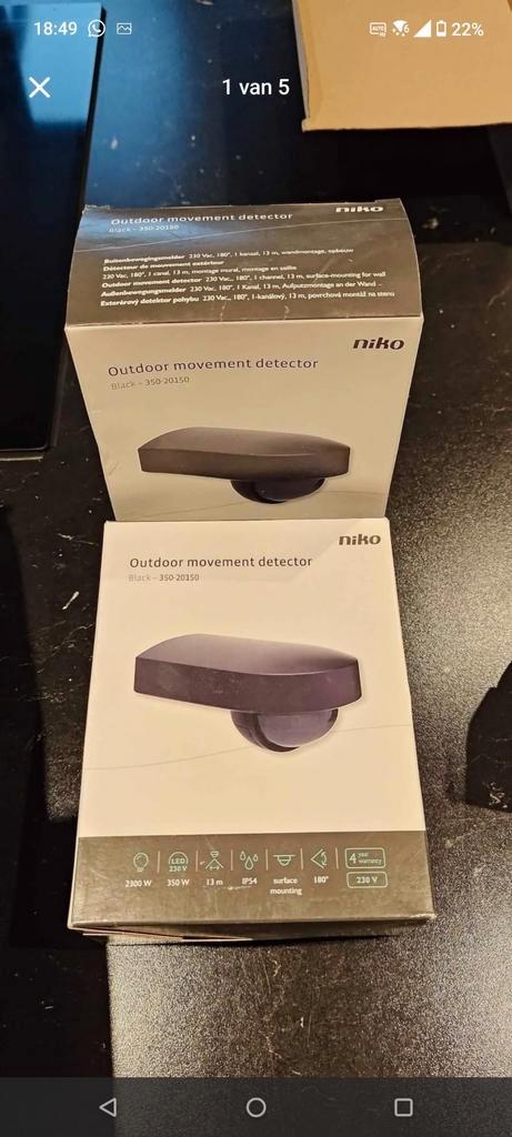 Niko Bewegingsmelder  dimmer slimme sturing connected, Doe-het-zelf en Bouw, Elektriciteit en Kabels, Nieuw, Ophalen