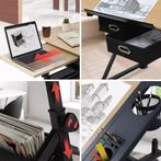 Tekentafel met kruk werktafel met 2 werkbladen computertafel, Ophalen, Nieuw