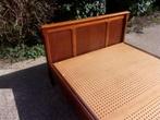 bed  met boden 1.40m x 2.00m, Huis en Inrichting, Slaapkamer | Bedden, Ophalen, Bruin, 140 cm, Zo goed als nieuw