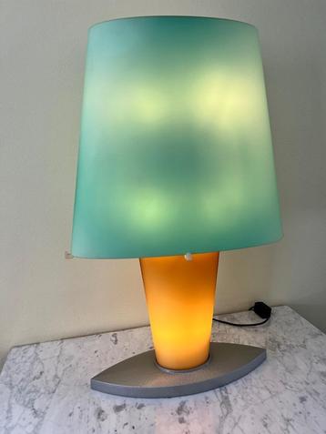 Lampe design verte/orange