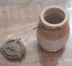 Vintage rillettepot van steengoed uit de jaren 30, Ophalen of Verzenden