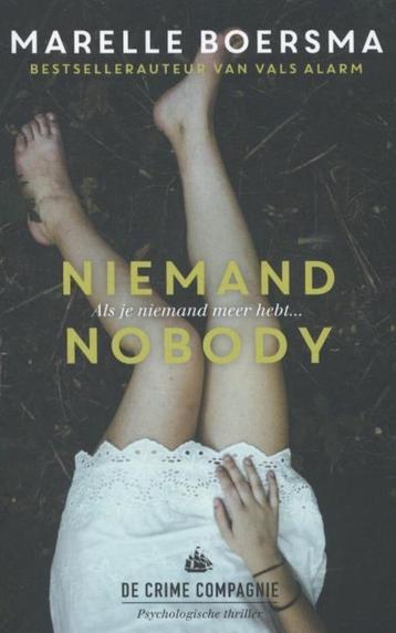 TTe Koop Boek NIEMAND NOBODY Marelle Boersma beschikbaar voor biedingen