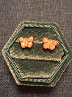 kinderoorbellen vlinder, Ophalen of Verzenden, Zilver, Oorbellen