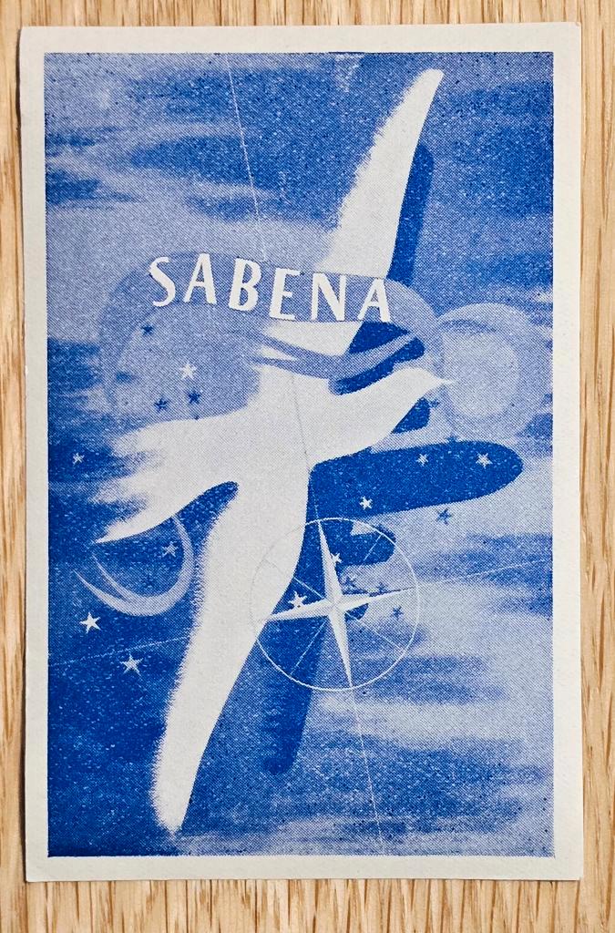 SABENA Belgian Airlines  - Etiquette bagage - Label 228, Verzamelen, Sabenasouvenirs, Ophalen of Verzenden