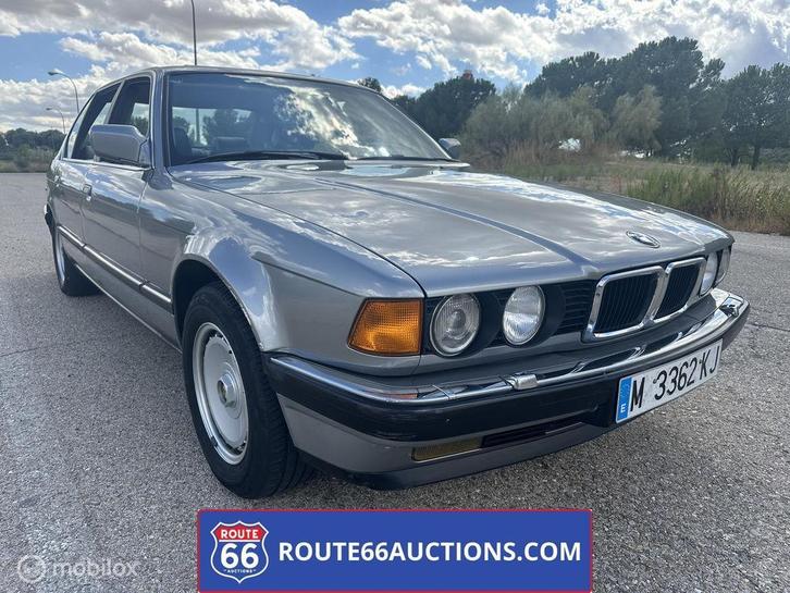 BMW 750i LA | 1989 | Route 66 Auctions, Auto's, Oldtimers, Bedrijf, Te koop, BMW, Benzine, Overige carrosserie, Handgeschakeld