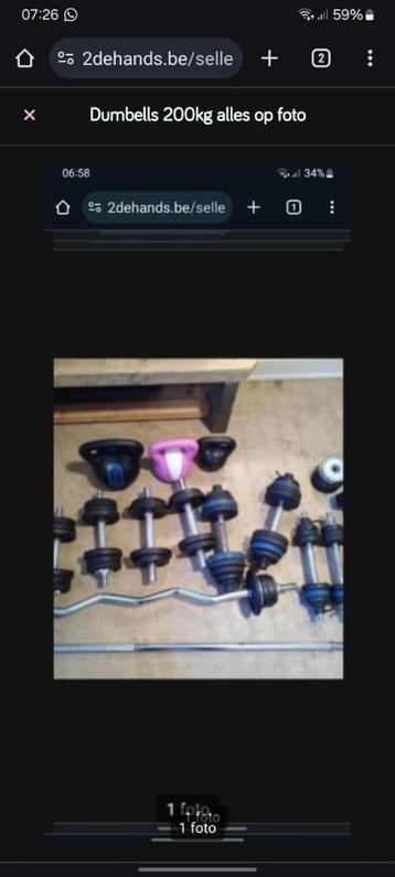 Dumbell totale 200kg