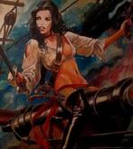 Milo Manara. De vrijbuiter. Gesigneerde plaat, Ophalen of Verzenden