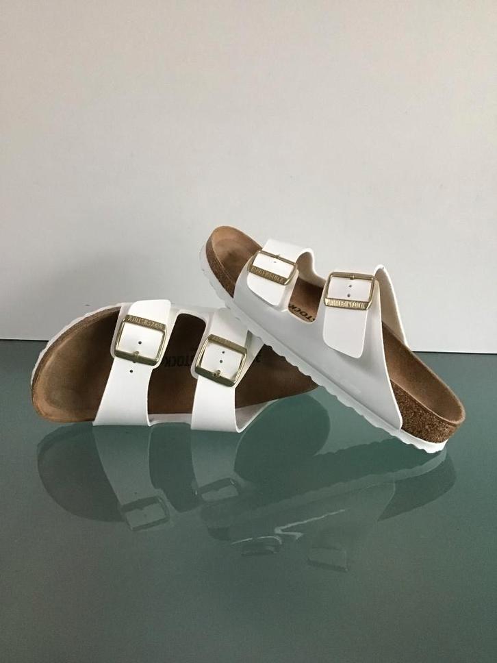 Gratis Verzenden | Birkenstock Arizona witte slippers 39, Kleding | Dames, Schoenen, Nieuw, Slippers, Wit, Verzenden