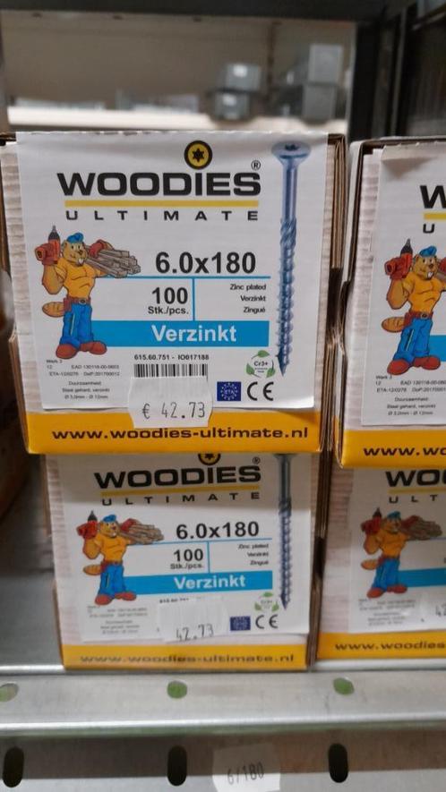 Woodies Schroeven, Fischer Pluggen, Deltafix, Multi+, Fis, Doe-het-zelf en Bouw, IJzerwaren en Bevestigingsmiddelen, Nieuw, Schroeven
