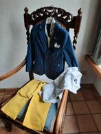 Communie kleding. Gele short maat 122. Jasje  blauw met krij, Kinderen en Baby's, Ophalen, Zo goed als nieuw