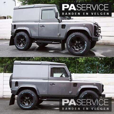 Nieuwe 18 inch Glossblack Hawke Land Rover Defender velgen, Auto-onderdelen, Banden en Velgen, Banden en Velgen, 18 inch, Terreinwagen