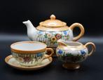 Japans Porseleinen Servies met Bloemenmotief - 10-Delig, Antiek en Kunst, Antiek | Servies compleet, Ophalen of Verzenden