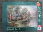Puzzle Thomas Kinkade Schmidt -- 1500 pièces, Comme neuf, 500 à 1500 pièces, Puzzle, Enlèvement ou Envoi