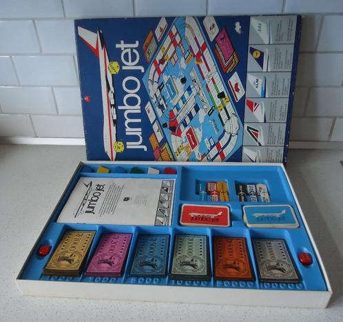 Vintage "Jumbo Jet"  van Jumbo anno 1975 in prima Staat !, Hobby en Vrije tijd, Gezelschapsspellen | Bordspellen, Gebruikt, Een of twee spelers