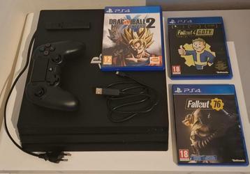 Ps4 pro + 1 manette + 3 jeux, Enlèvement, Comme neuf, Pro