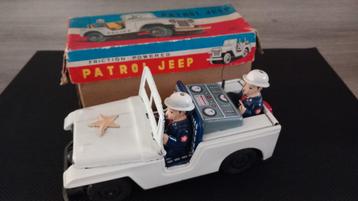 Blikken patrol jeep ( Made in japan ) beschikbaar voor biedingen