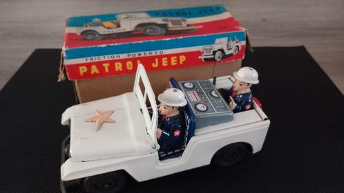 Blikken patrol jeep ( Made in japan ), Antiek en Kunst, Antiek | Speelgoed, Ophalen of Verzenden