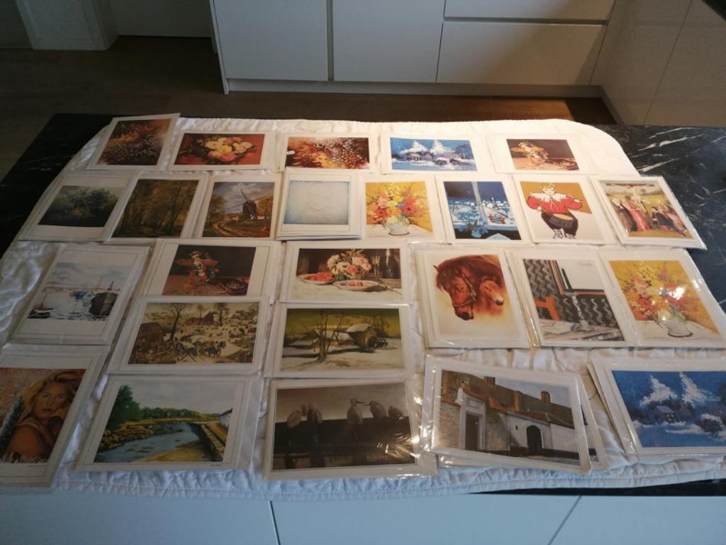 Postogram vintage van bekende schilders, Verzamelen, Foto's en Prenten, Nieuw, Prent, Ophalen of Verzenden