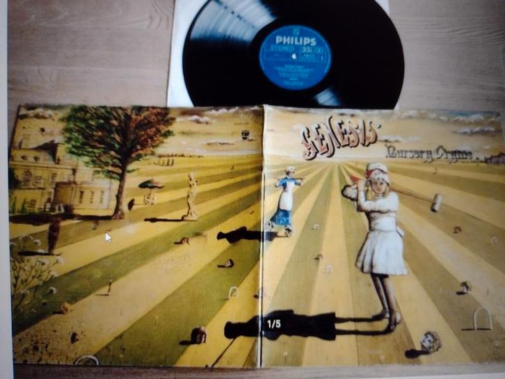 LP: GENESIS: NURSERY CRIME (1971) Klaphoes -Musical Box, Cd's en Dvd's, Vinyl | Rock, Gebruikt, Progressive, 12 inch, Ophalen of Verzenden