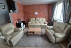 Canapé relax cuir 3+1+1, Huis en Inrichting, Zetels | Zetels, Ophalen, Gebruikt, Salon cuir, 200 tot 250 cm