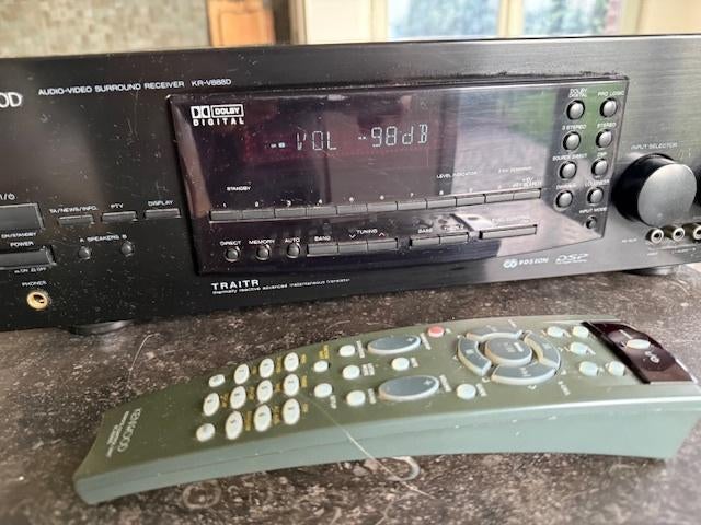 Kenwood versterker, Audio, Tv en Foto, Versterkers en Ontvangers, Gebruikt, Stereo, 120 watt of meer, Overige merken, Ophalen