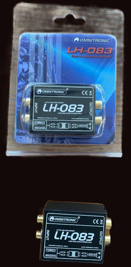 OMNITRONIC LH-083 Stereo Isolator RCA S, Audio, Tv en Foto, Converters, Nieuw, Ophalen of Verzenden