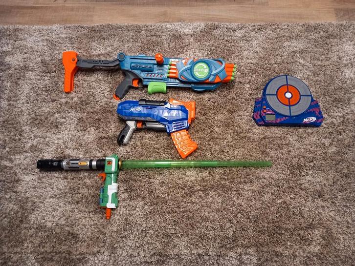 NERF Light Saber, RUKKUS Gun en SWITCH Gun. Apart of samen!, Kinderen en Baby's, Speelgoed | Buiten | Actiespeelgoed, Ophalen