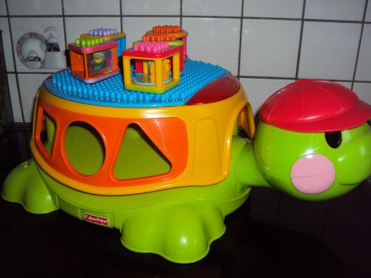 Fisher price, grote schildpad-vormendoos met licht., Kinderen en Baby's, Speelgoed | Fisher-Price, Met licht, Ophalen of Verzenden