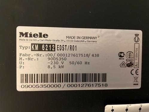 Miele vitrokeramische kookplaat KM6212, Electroménager, Tables de cuisson, Utilisé, Encastré, 4 zones de cuisson, Enlèvement