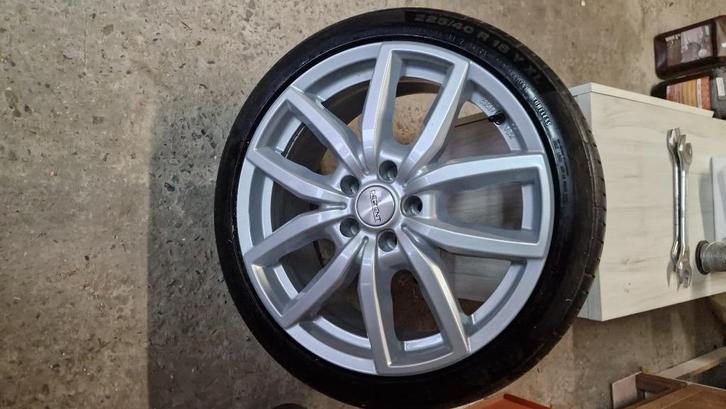 1 jante Dezent 18" 5x112 ET50 + Pneus Continental 225/40/18, Auto-onderdelen, Banden en Velgen, Band(en), 18 inch, 225 mm, Personenwagen