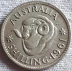 AUSTRALIE : 1961 KM 59 SHILLINGS D'ARGENT, Envoi, Monnaie en vrac, Argent