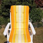 Vier zitkussens voor tuinstoelen, Ophalen, Gebruikt