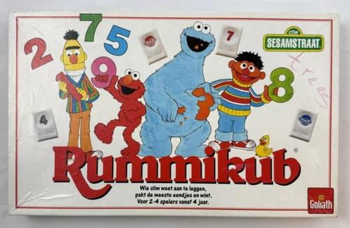 Goliath Rummikub Sesamstraat compleet Kinderspel Vanaf 4jr, Hobby en Vrije tijd, Gezelschapsspellen | Bordspellen, Zo goed als nieuw