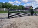 Nieuwe moderne schuifpoort horizontaal 400x150cm compleet!, Staal, 100 tot 150 cm, Schuifpoort, Nieuw