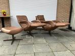 2x Jori Symphony relax met poef & hoofdk., incl factuur, Huis en Inrichting, Fauteuils, Ophalen of Verzenden, Rolf benz natuzzi conform stressless durlet leolux himolla hukla