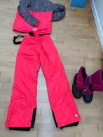 Skipak broek + jas meisje fluor roze en grijs maat 158 / 164, Overige typen, Ophalen of Verzenden, Zo goed als nieuw, Maat 34 (XS) of kleiner