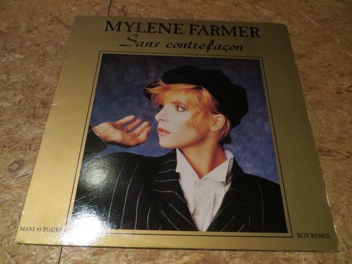 MYLENE FARMER - 12" MAXI VINYL - SANS CONTREFACON (ORIGINAL), CD & DVD, Vinyles | Pop, Utilisé, 1980 à 2000, 12 pouces, Envoi