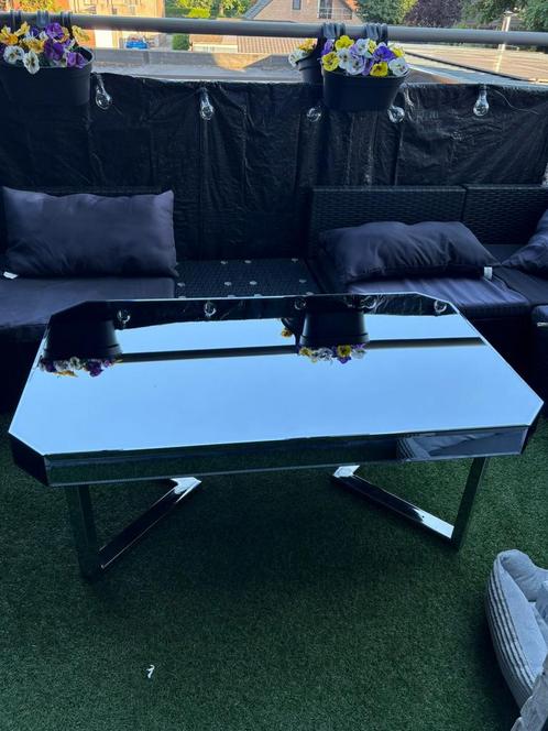 Te koop salontafel + spiegel, Tuin en Terras, Tuinsets en Loungesets, Zo goed als nieuw, Ophalen