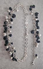 Zilver ketting en ketting, Gebruikt, Met kristal, Ophalen of Verzenden, Zilver